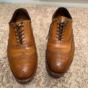 Allen Edmonds Men's Brown Leather Brogue Shoes